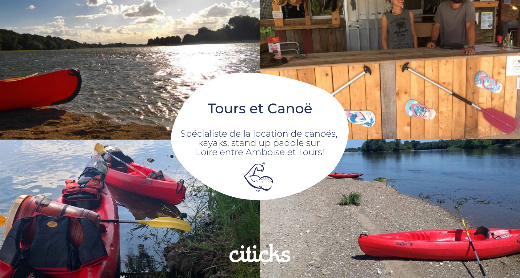 image TOURS ET CANOË : spécialiste de la location de canoës, kayaks, stand up paddle sur Loire entre Amboise et Tours! - TOURS